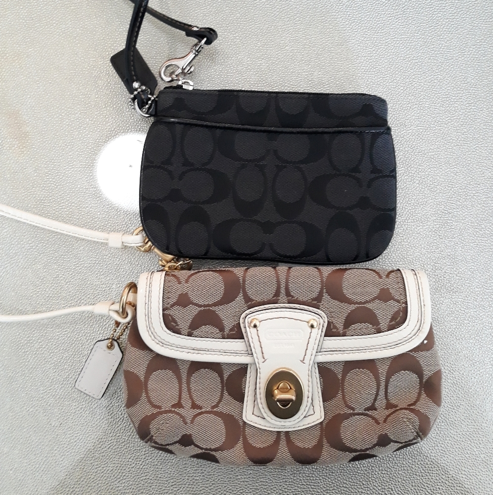 Bundle 3 Pocketed Coach Wristlets